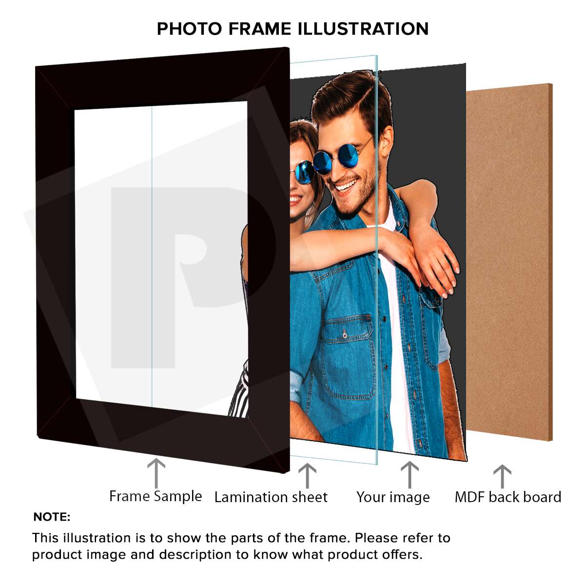 A4 Splash Photo Frame #3