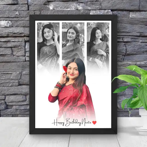Strip Background Photo Frame
